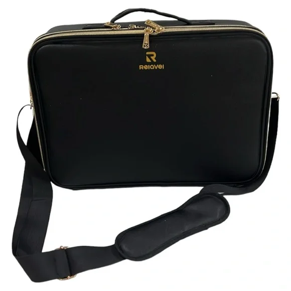 ‼️SOLD‼️Relavel Travel Makeup Train Case 13.8” Large - Picture 11 of 15